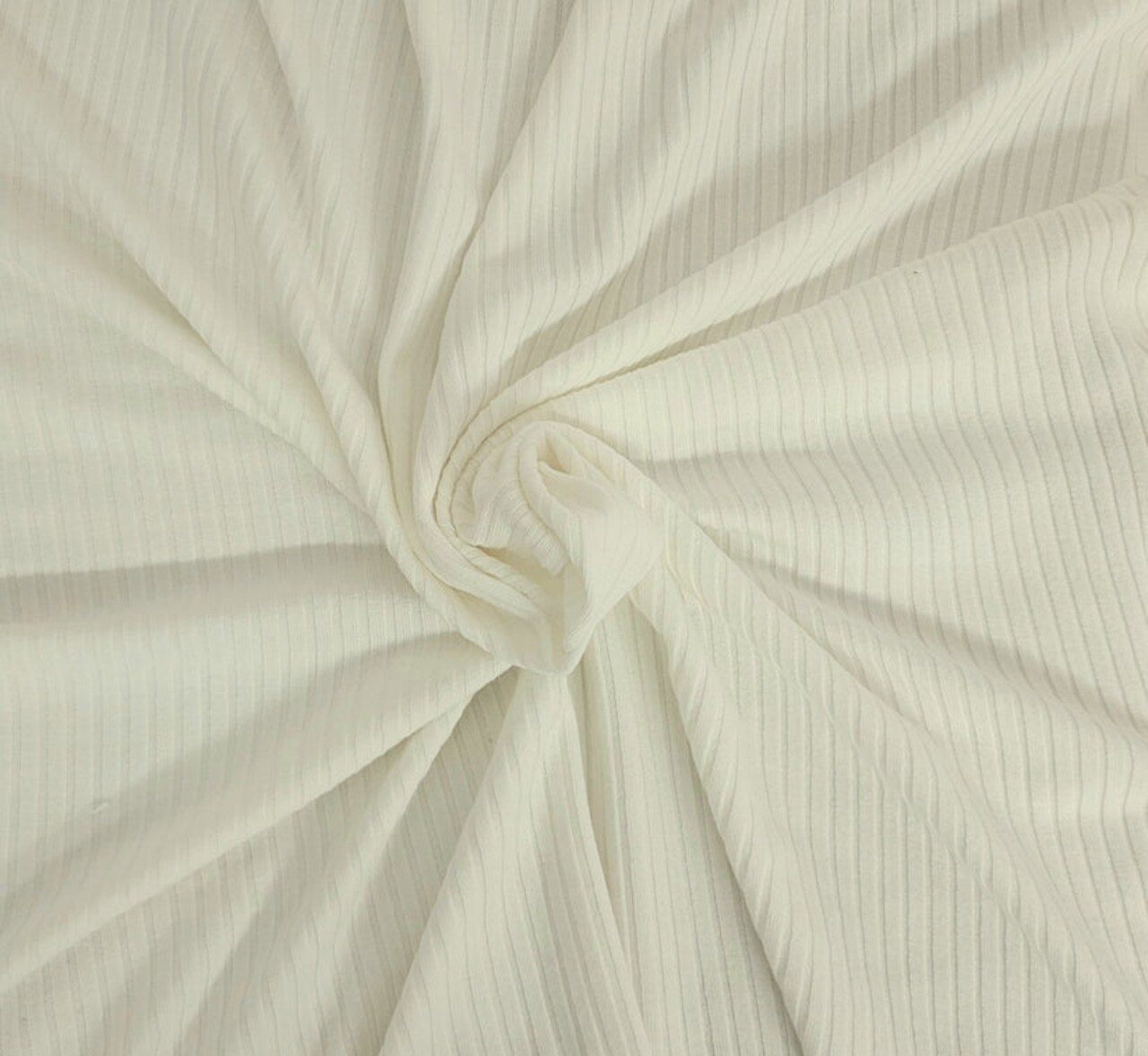 1 Yard PFD Non-Optic Modal Spandex 5x3 Rib Knit Stretch Fabric for Tops, Dyeing, and Loungewear